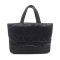 Saint Laurent Paris Tote Bag Wide Puffer Black Nylon