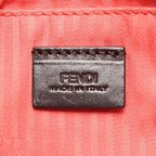 Fendi Shoulder Bag Coral Pink Leather Chain Pouch — view 4