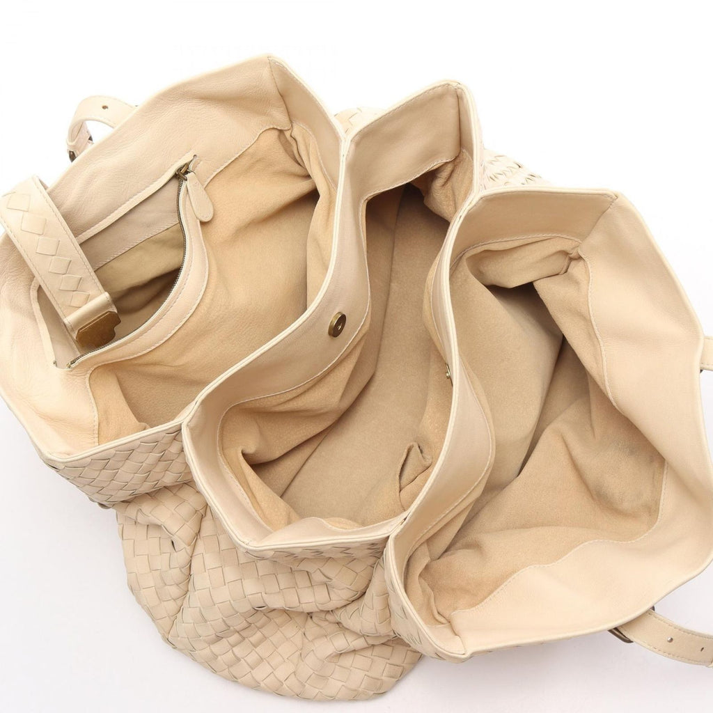 Bottega Veneta Tote Bag Intrecciato Off White Leather — view 3