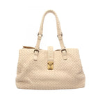 Bottega Veneta Tote Bag Intrecciato Off White Leather