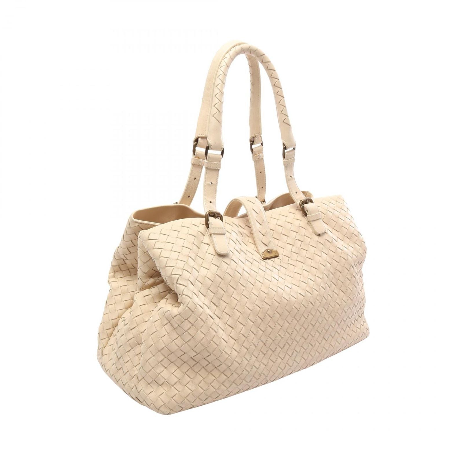 Bottega Veneta Tote Bag Intrecciato Off White Leather — view 2