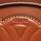 Celine Shoulder Bag Triomphe Oval Purse Cuile Tan Leather — view 4