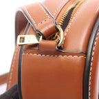 Celine Shoulder Bag Triomphe Oval Purse Cuile Tan Leather — view 7
