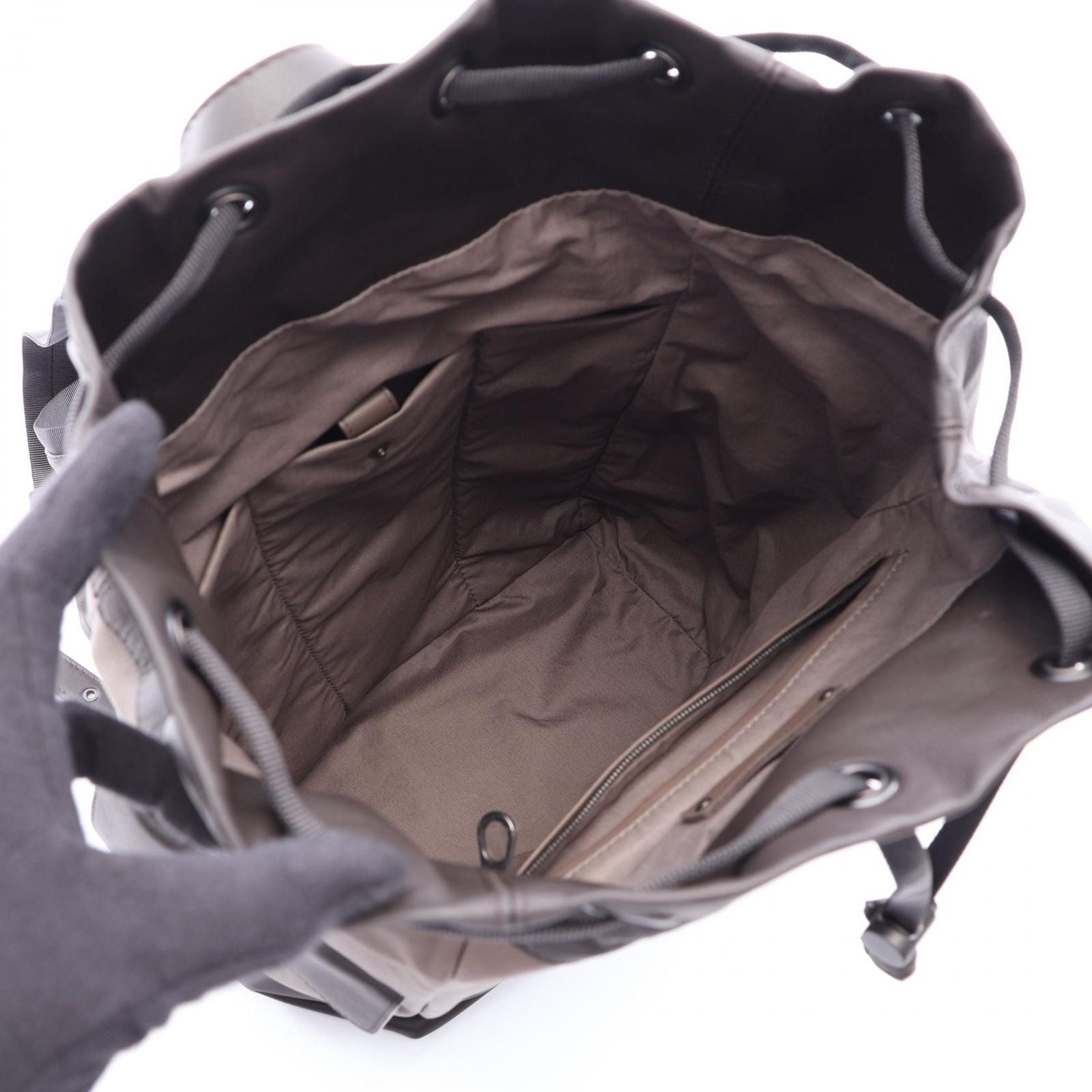 Bottega Veneta Backpack Intrecciato Brown Leather — view 3