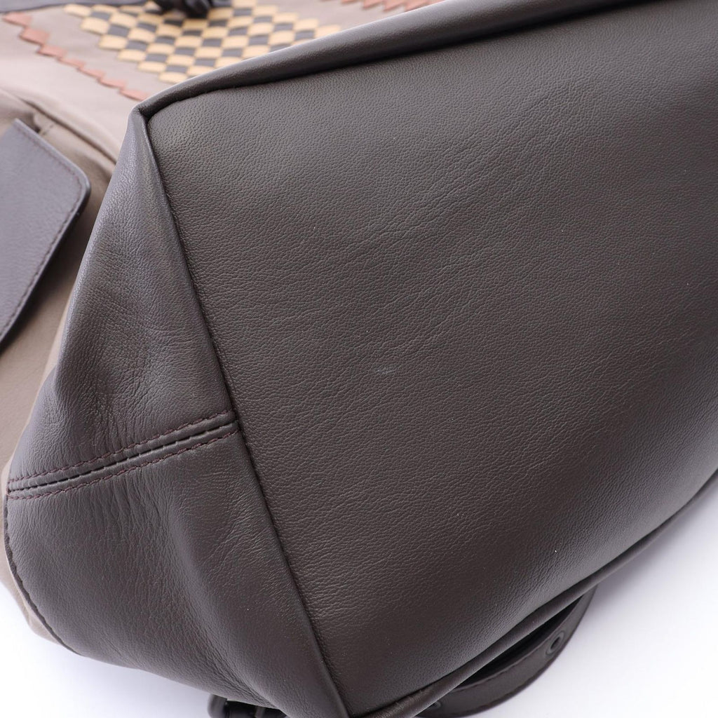 Bottega Veneta Backpack Intrecciato Brown Leather — view 6