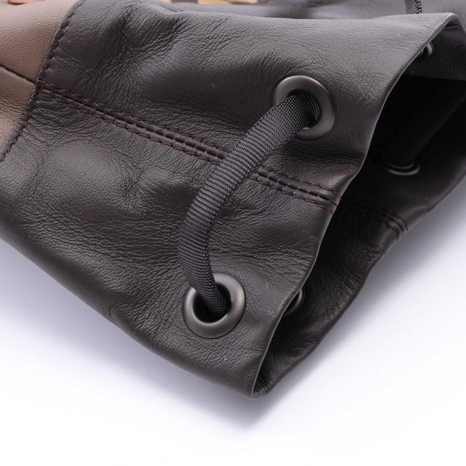 Bottega Veneta Backpack Intrecciato Brown Leather — view 5