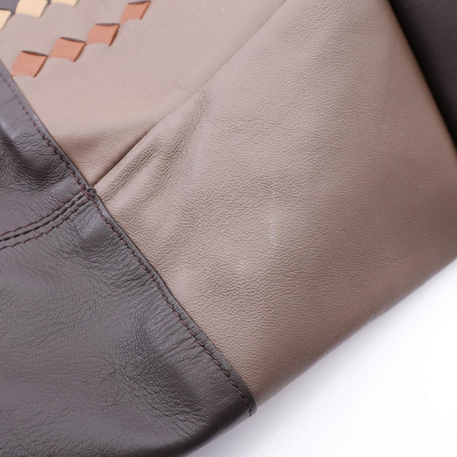 Bottega Veneta Backpack Intrecciato Brown Leather — view 8