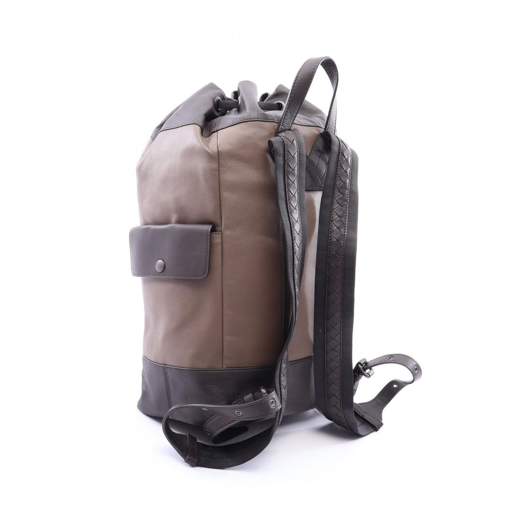 Bottega Veneta Backpack Intrecciato Brown Leather — view 2