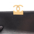 Chanel Shoulder Bag Quilted Mini Flap Black Lambskin — view 8