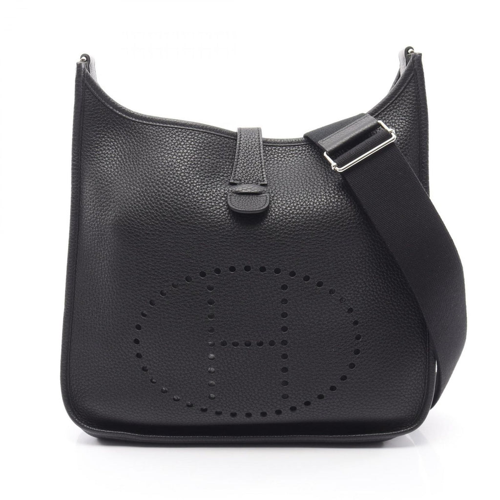 Hermes Shoulder Bag Evelyne 3 Trois GM Black