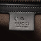 Gucci Boston Bag GG Supreme 2-Way Beige Black Leather Large Duffle — view 4