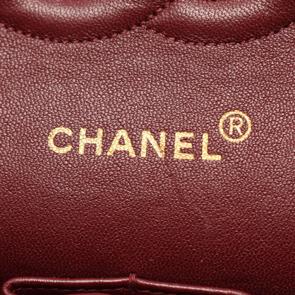 Chanel Shoulder Bag Quilted Double Flap Black Lambskin Chain — view 4