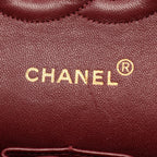 Chanel Shoulder Bag Quilted Double Flap Black Lambskin Chain — view 4