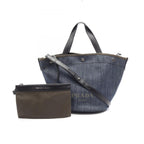 Prada Tote Bag Denim Indigo Blue