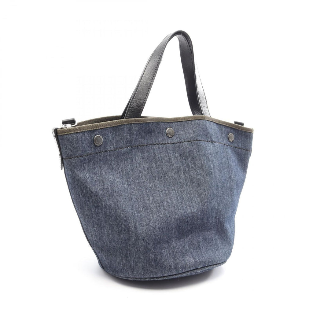 Prada Tote Bag Denim Indigo Blue — view 2