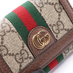 Gucci Trifold Wallet Ophidia GG Supreme Beige Brown Leather — view 6