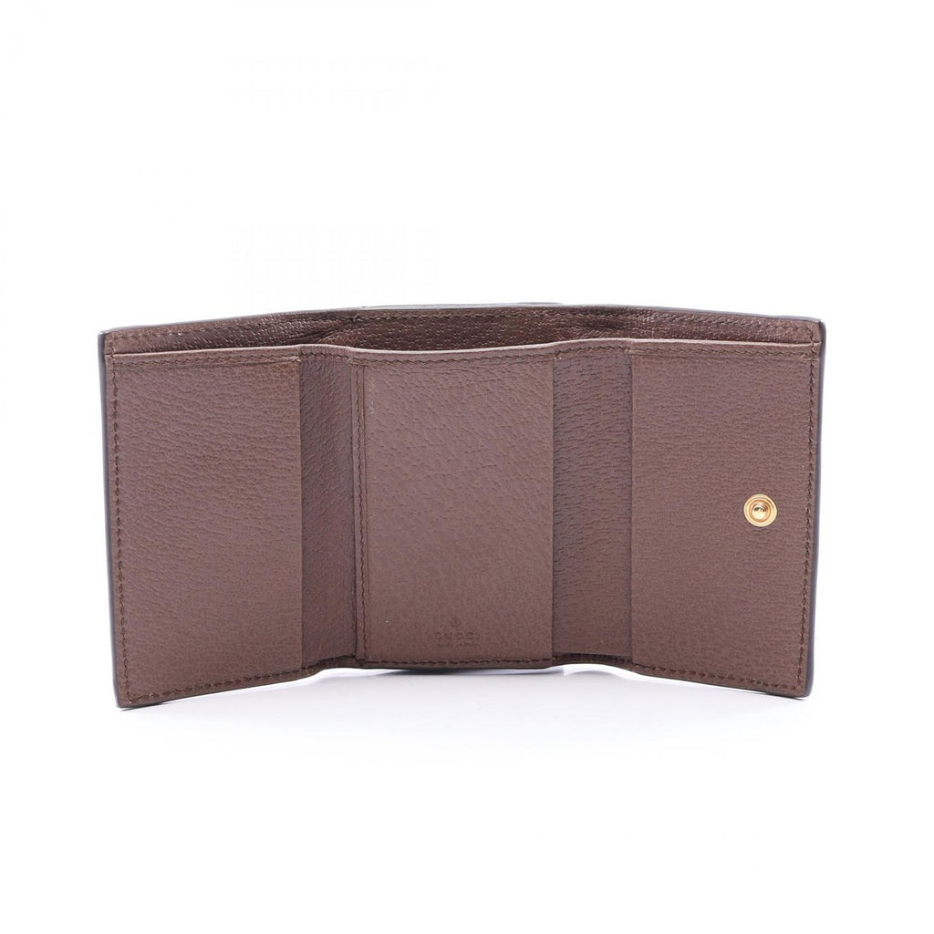 Gucci Trifold Wallet Ophidia GG Supreme Beige Brown Leather — view 3