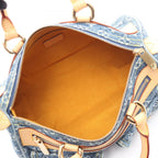 Louis Vuitton Handbag Neo Speedy Blue Denim Leather — view 3