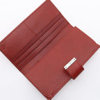 Gucci Bifold Wallet Zip Red Leather — view 3