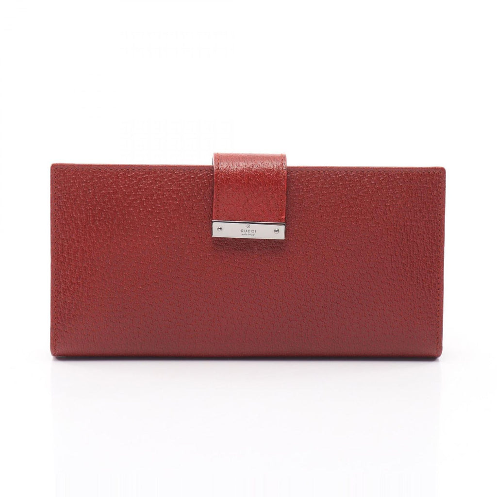 Gucci Bifold Wallet Zip Red Leather