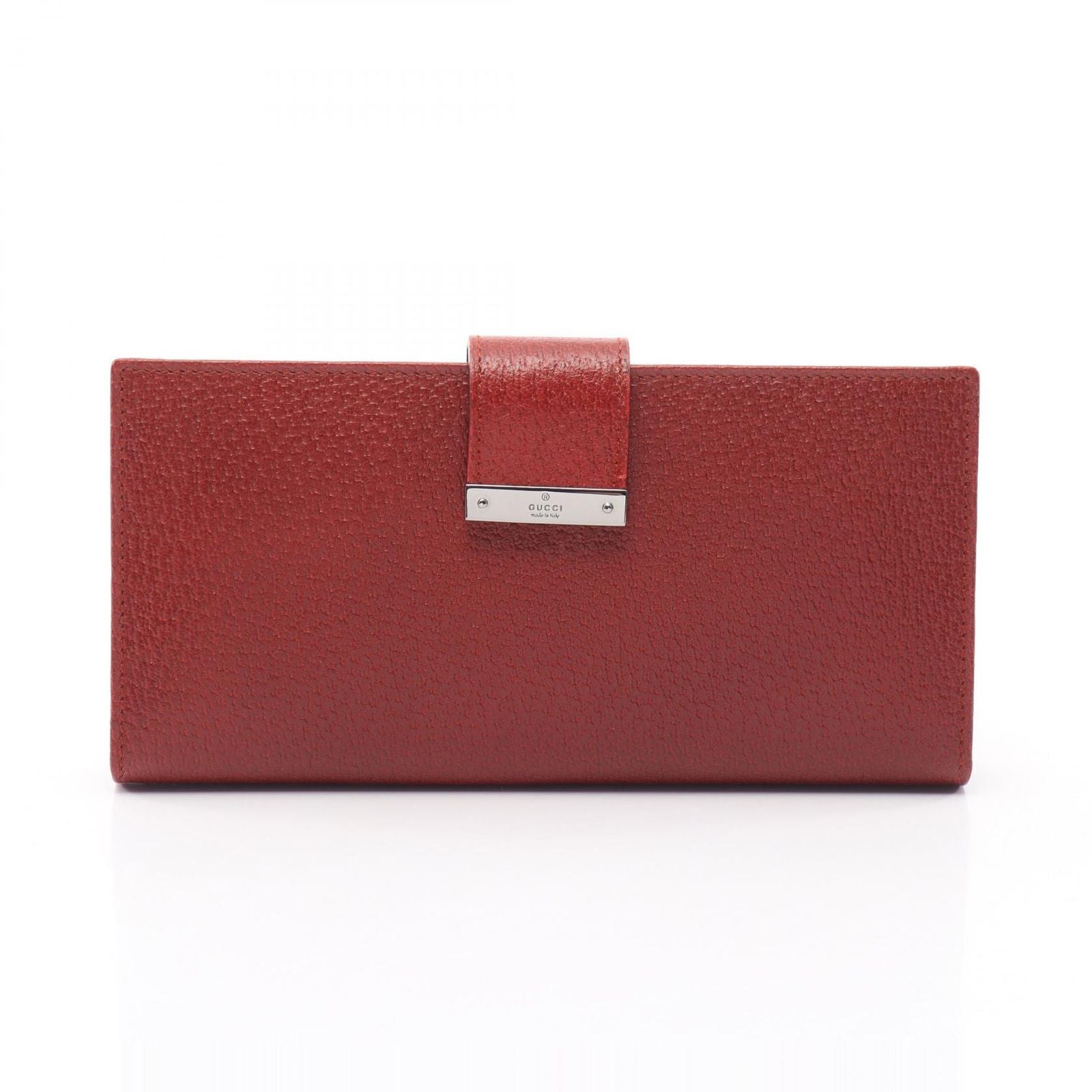 Gucci Bifold Wallet Zip Red Leather