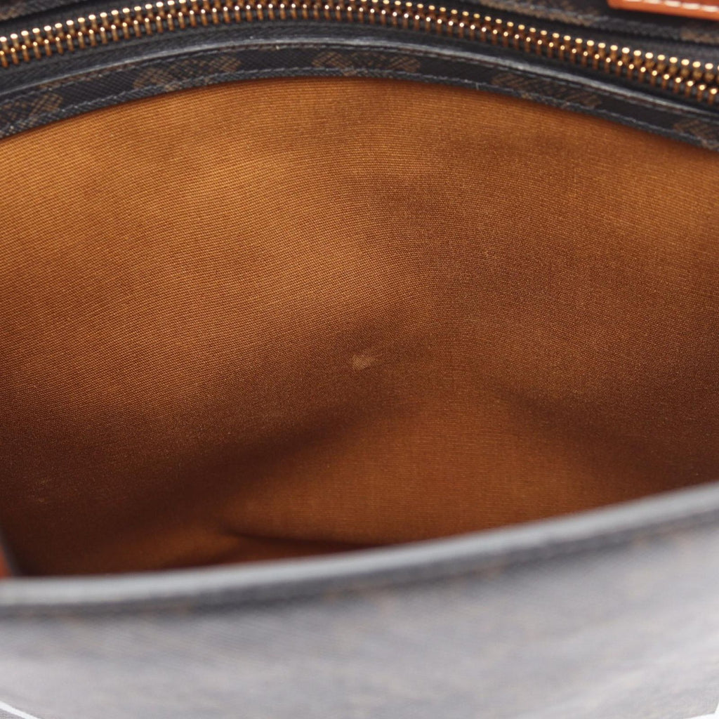 Celine Tote Bag Small Vertical Cabas Triomphe 2-Way Black Brown Leather — view 5