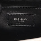 Saint Laurent Paris Shoulder Bag Kate Monogram Gray Leather Tassel Medium — view 4
