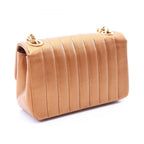 Chanel Shoulder Bag Mademoiselle Metallic Gold Lambskin Small Chain — view 2