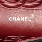 Chanel Shoulder Bag Quilted Double Flap Black Lambskin Chain — view 4