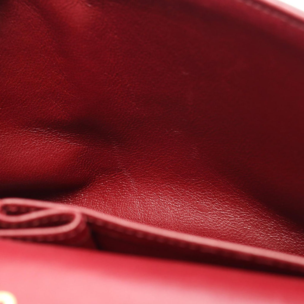 Chanel Shoulder Bag Quilted Double Flap Black Lambskin Chain — view 6