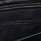 Bottega Veneta Round Wallet Intrecciato Black Navy Blue Leather — view 4