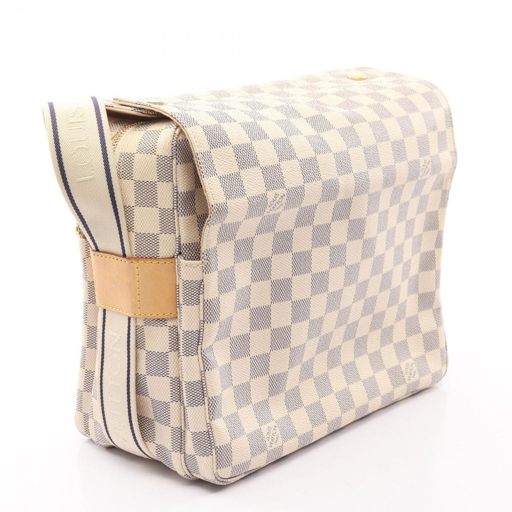 Louis Vuitton Shoulder Bag Naviglio Damier Azur Leather — view 2