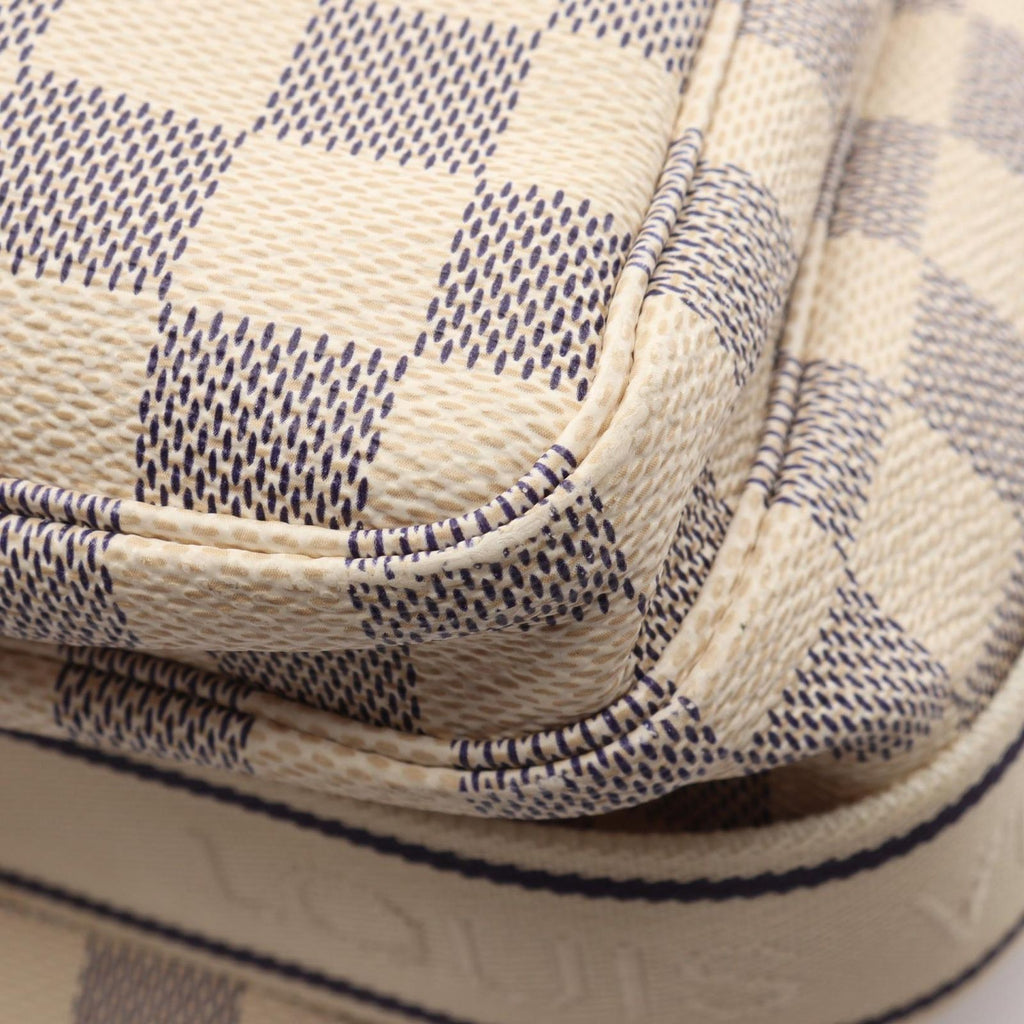 Louis Vuitton Shoulder Bag Naviglio Damier Azur Leather — view 8