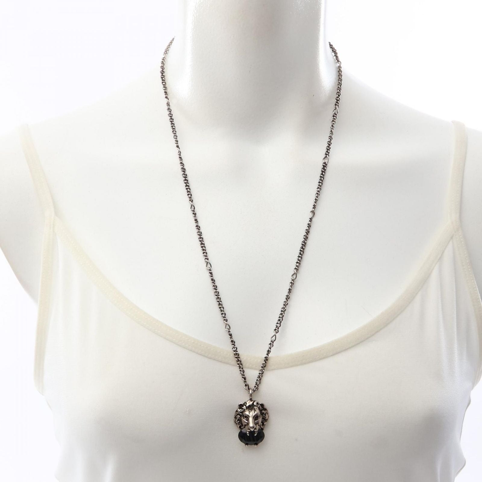 Gucci Necklace Lion Head Silver — view 5