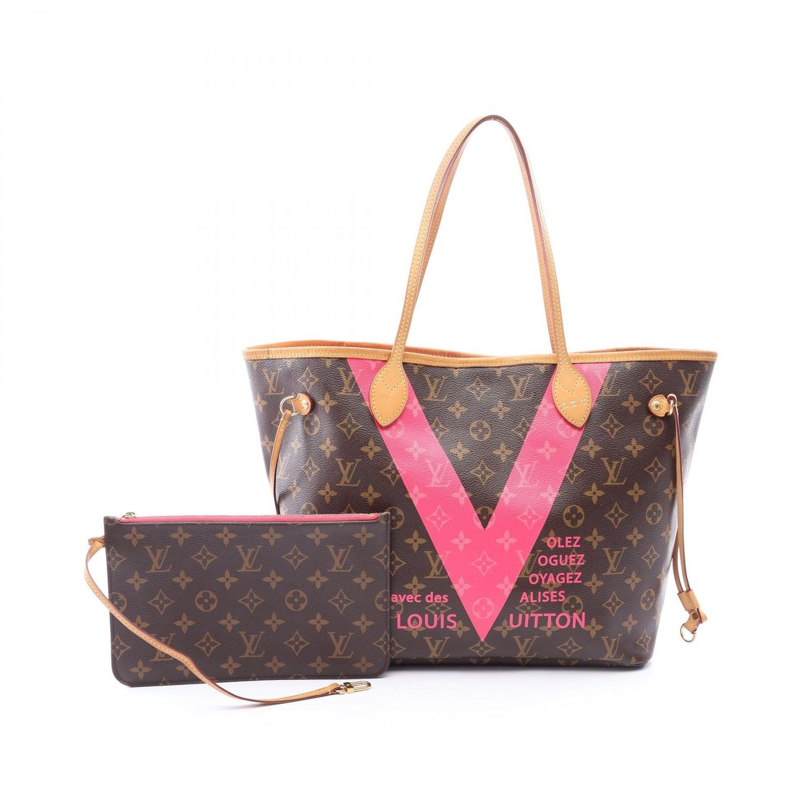 Louis Vuitton Tote Bag Neverfull MM Monogram Grenard Leather