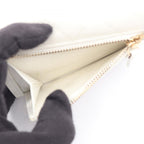 Chanel Trifold Wallet Quilted White Caviar Leather Compact — view 4