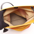 Hermes Shoulder Bag Sac Aline MM Rocabar Ebene Canvas Leather — view 3