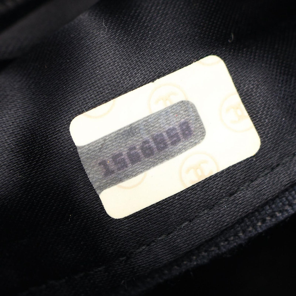 Chanel Shoulder Bag CC Logo Black Lambskin Fringe Chain — view 5