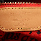 Louis Vuitton Tote Bag Neverfull MM Monogram Wave Rouge Yayoi Kusama Leather — view 4