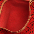 Louis Vuitton Tote Bag Neverfull MM Monogram Wave Rouge Yayoi Kusama Leather — view 7