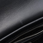 Prada Shoulder Bag Triangle Logo Black Saffiano Leather — view 5