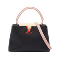 Louis Vuitton Handbag Capucines PM Noir Cream 2-Way Pink