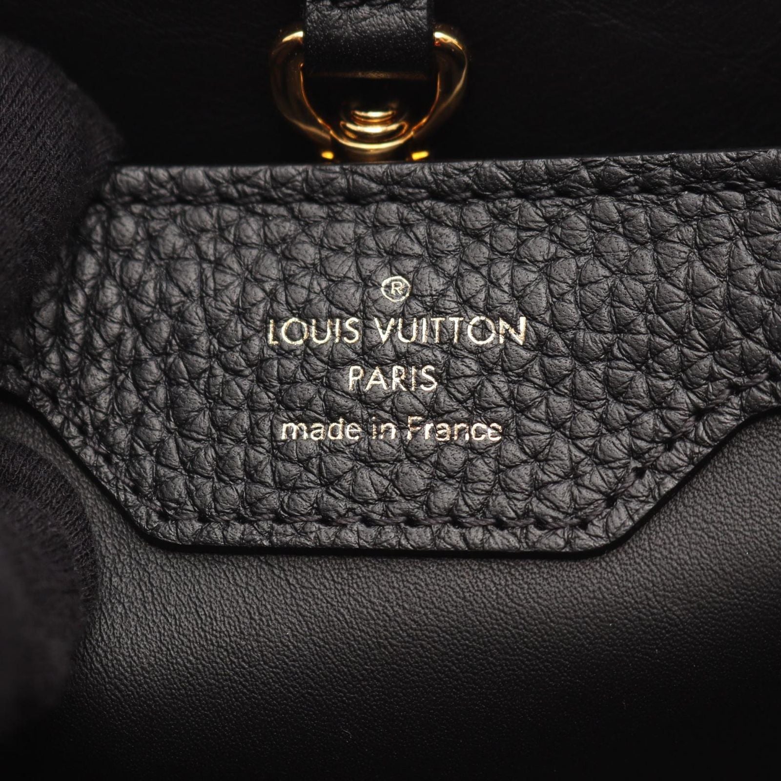 Louis Vuitton Handbag Capucines PM Noir Cream 2-Way Pink — view 4