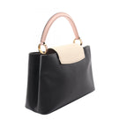 Louis Vuitton Handbag Capucines PM Noir Cream 2-Way Pink — view 2