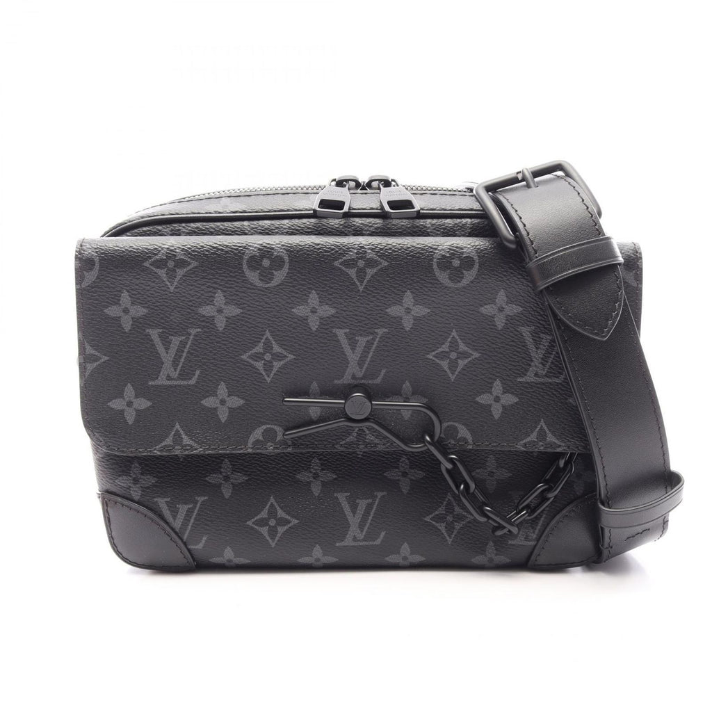 Louis Vuitton Shoulder Bag Steamer Messenger Monogram Eclipse Leather