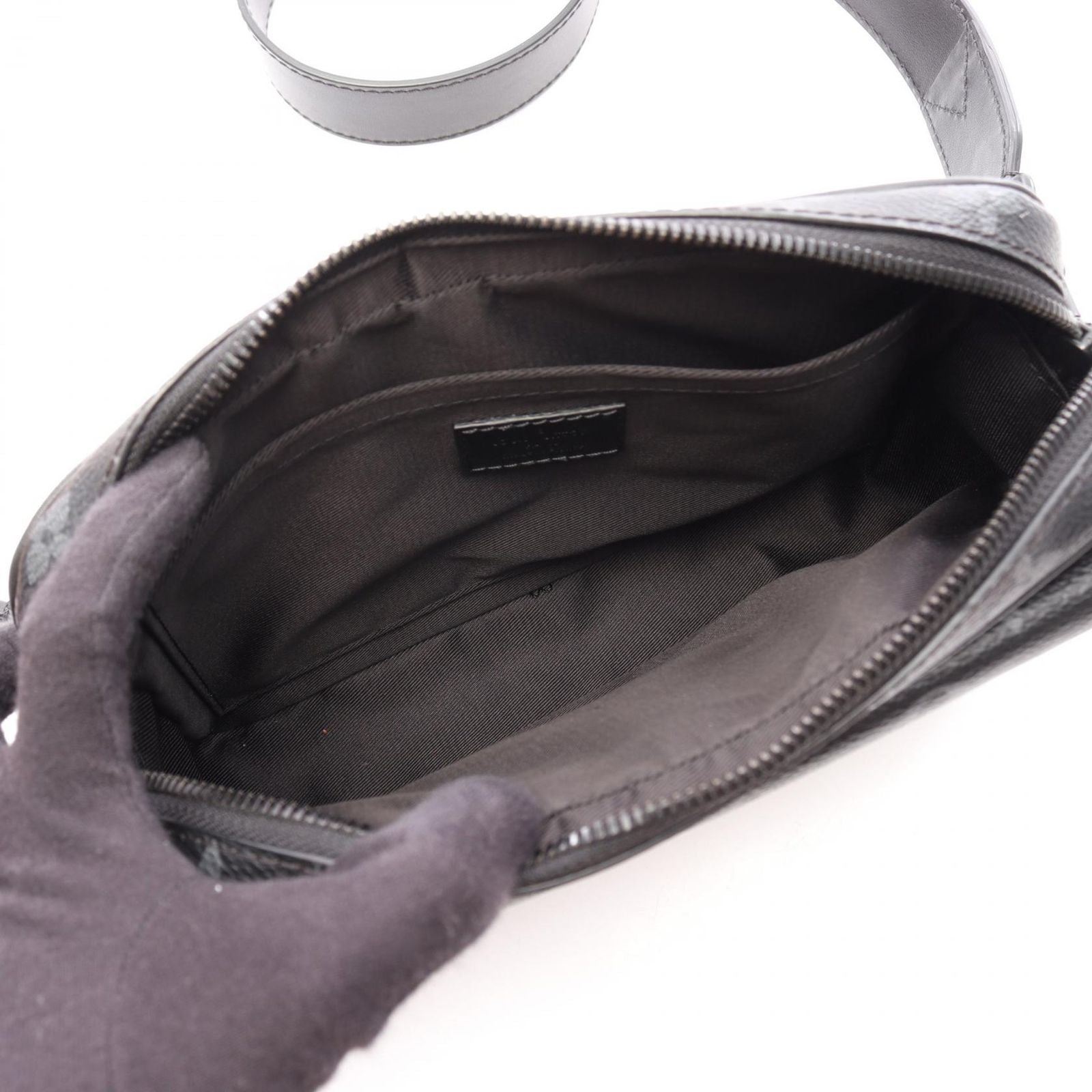 Louis Vuitton Shoulder Bag Steamer Messenger Monogram Eclipse Leather — view 3