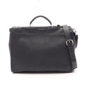 Fendi Business Bag Peekaboo Selleria Black Leather Fit Monster 2-Way