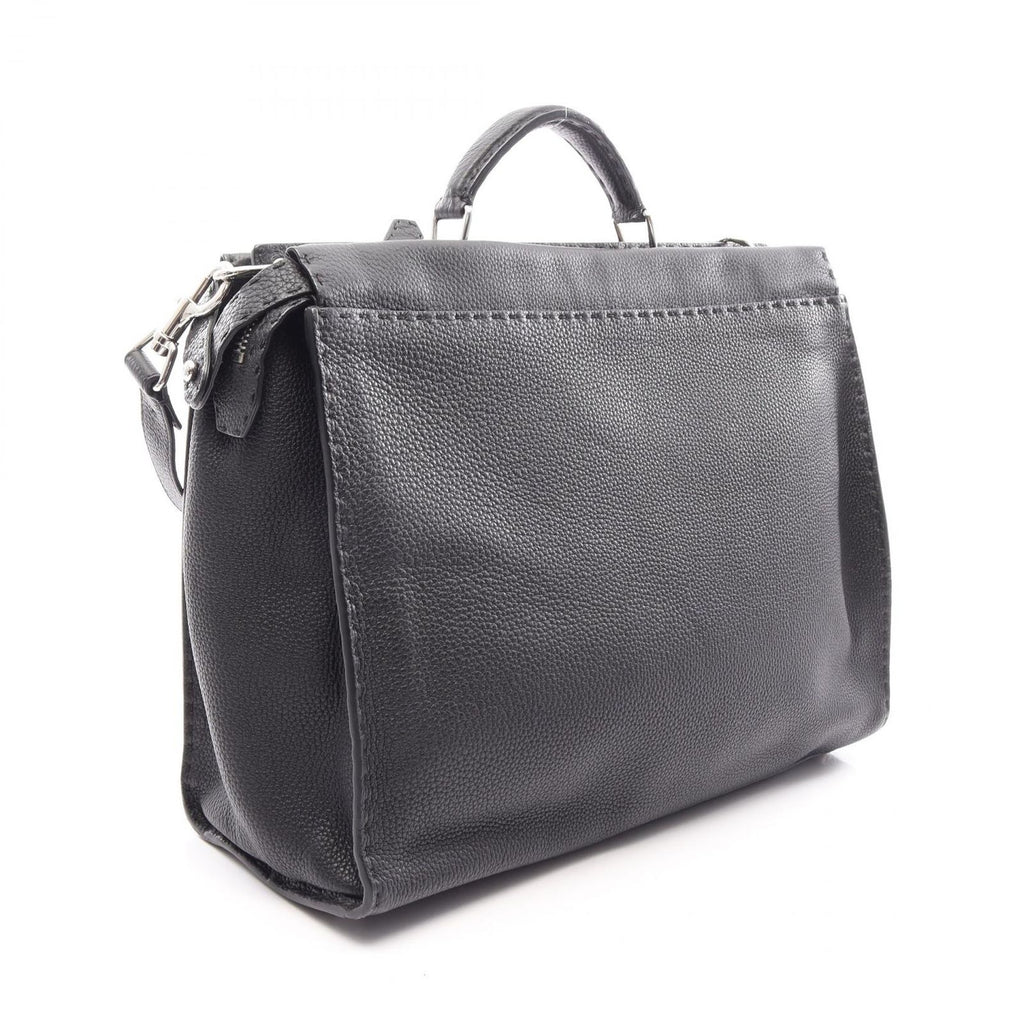 Fendi Business Bag Peekaboo Selleria Black Leather Fit Monster 2-Way — view 2