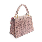 Gucci Handbag Queen Mar Galet 2-Way Pink Black Multi Exotic Leather Small — view 2