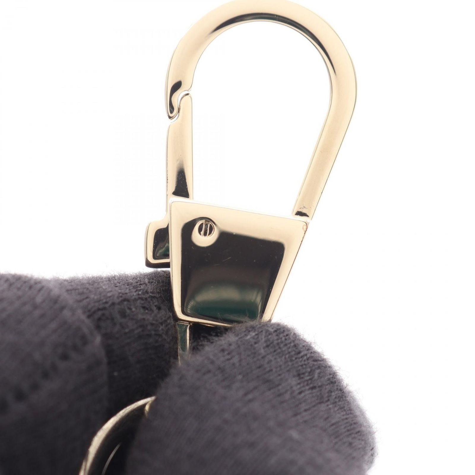 Gucci Key Holder Yuko Higuchi GG Supreme Boris Beige Brown Multi Leather Charm — view 4
